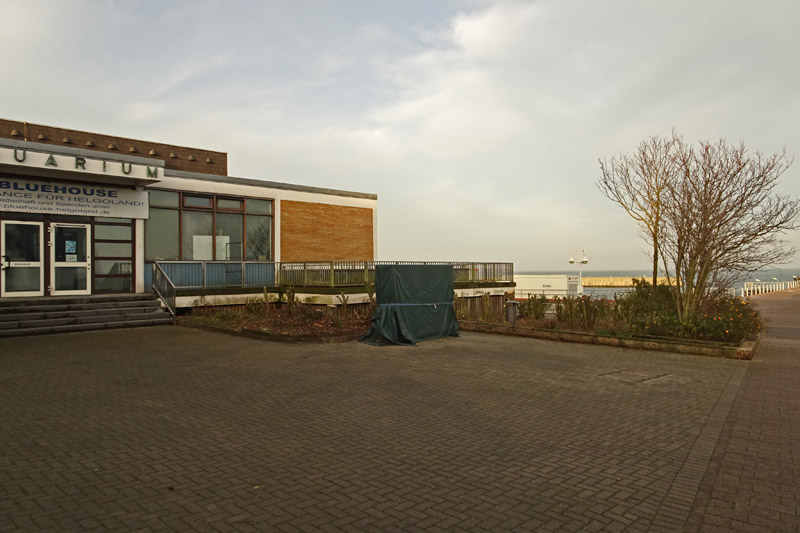 Das Aquarium auf Helgoland kurz vor dem Abriss.