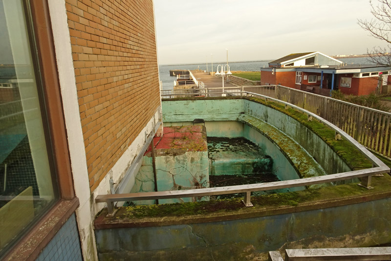 Das Aquarium auf Helgoland kurz vor dem Abriss.