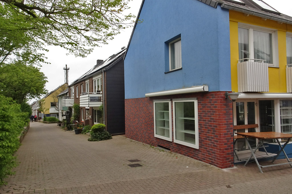 Haus Neptun am Hingstgars im Oberland von Helgoland.