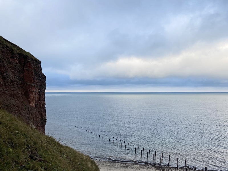 Blick vom Jägerstieg auf Helgoland Richtung Norden.