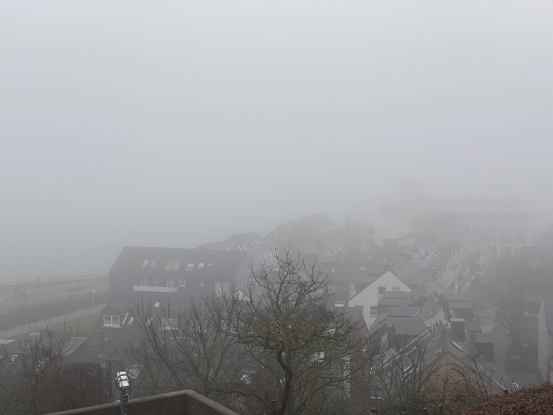 Das Unterland ist bei Nebel vom Falm aus kaum auszumachen.