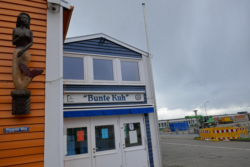 Gaststätte Bunte Kuh am Scheibenhafen auf Helgoland.