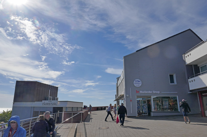 Der Mailänder Shop im Oberland auf Helgoland.