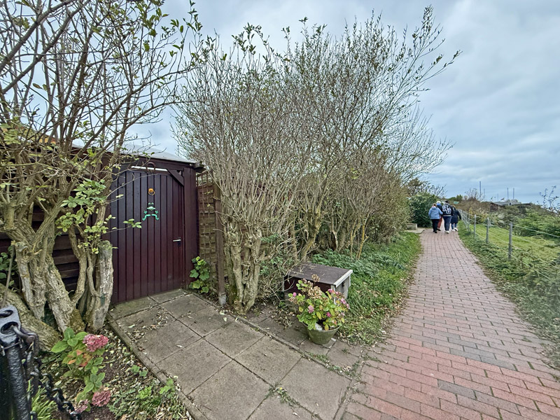 In der Kleingartenanlage Helgolands.