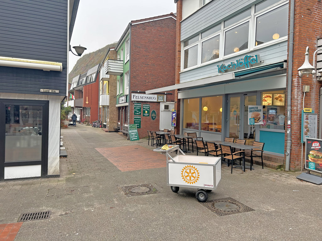 Versuchshäuser in der Bremer Straße auf Helgoland.