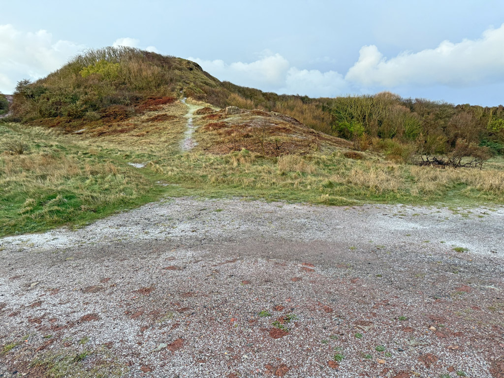 Ein Hauch von Schneegriesel im Mittelland auf Helgoland.