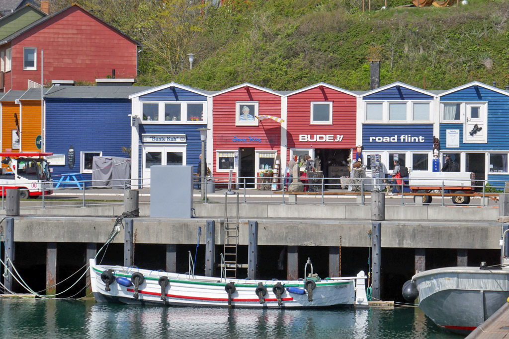 Hummerbuden am Sccheibenhafen auf Helgoland.