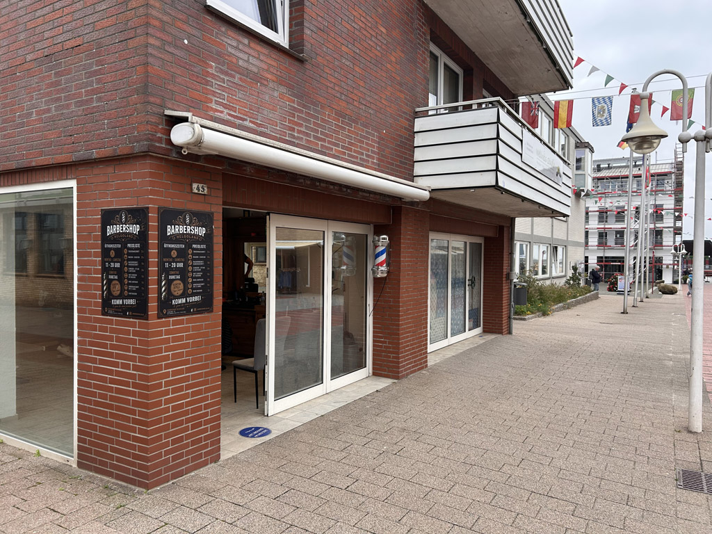 Der Barber Shop im Lung Wai auf Helgoland.